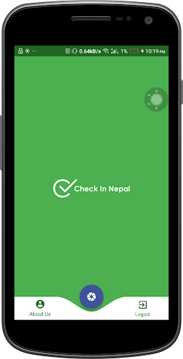 Android application CheckInNepal screenshort