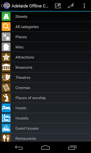 Adelaide Offline City Map Screen 2