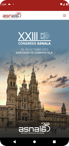 Android application ASNALA XXIII Congreso Nacional screenshort
