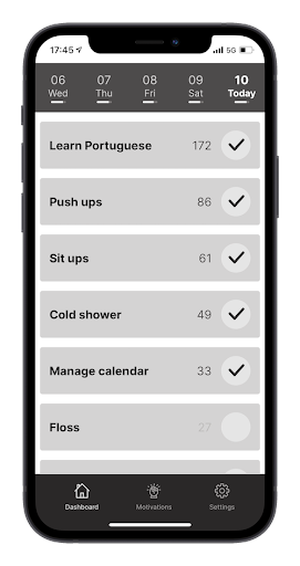 Android application junto - sustainable habits screenshort