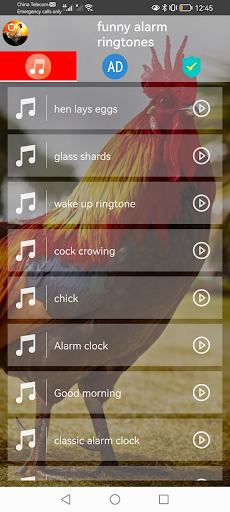 Android application Funny Alarm Clock Ringtones screenshort