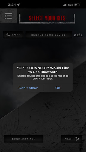 OPT7 Connect Screen 2