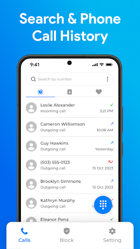 Android application Contacts screenshort