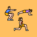 Cover Image of Download squat plank lunge challenge  APK