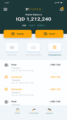 Zi Charge Screen 2