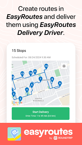 Android application EasyRoutes Delivery Driver screenshort