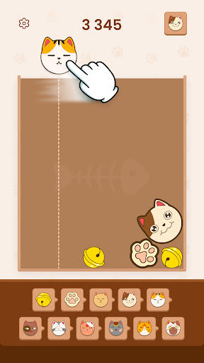 Android application Falling Kitten: Cute Cats Game screenshort