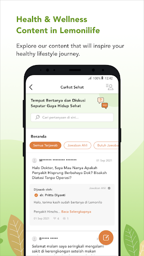 Android application Lemonilo #SetiapLangkahBerarti screenshort