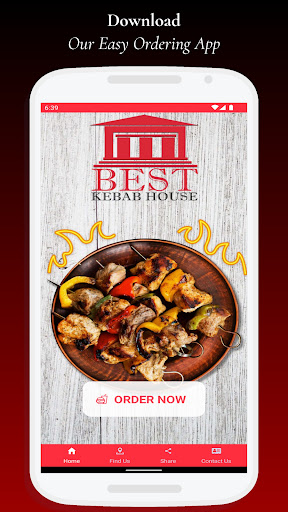 Android application Kebab House Edinburgh screenshort