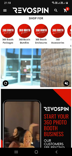 Android application Shop RevoSpin screenshort