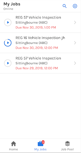 Android application Prohire screenshort