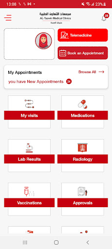 Al-Taawin Medical Clinics Screen 2