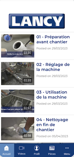 Android application Lancy Experts screenshort