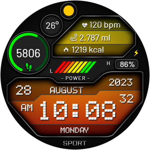 Digital Sport STORM Watchface
