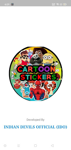 Android application CARTOON STICKERS BY IDO screenshort