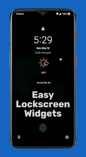 Lockscreen Widgets and Drawer Screenshot