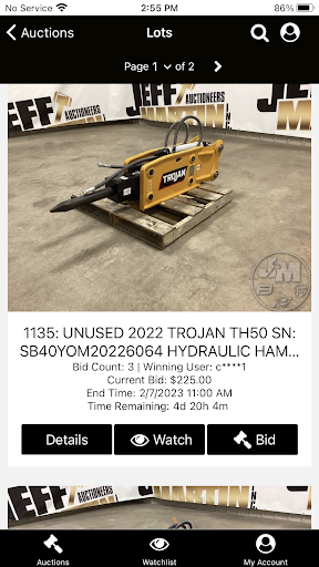 Jeff Martin Auctioneers Screen 2