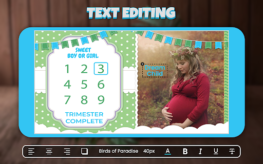 Android application Baby Bump Photo Frame screenshort