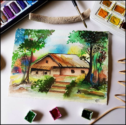 How to paint in oil. Steps of painting 3D oil