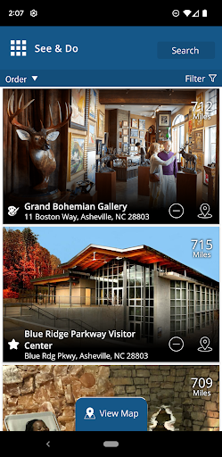 Screenshot of Explore Asheville