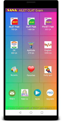 Android application AILET CLAT Prep screenshort