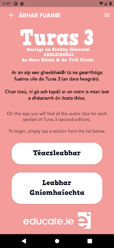 Turas 3 (2nd Edition) Screen 2