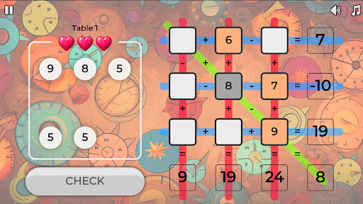 Android application MathGrid Master Game screenshort