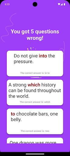 Grammar Slammer Screen 3