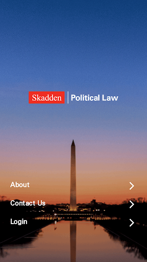 Android application Skadden Political Law screenshort