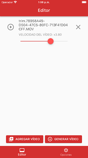 Vista previa de la aplicación