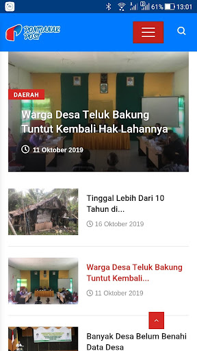 Pontianak Post Mobile Screen 2