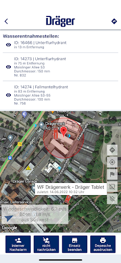 Dräger EMS-Alarm Screen 3