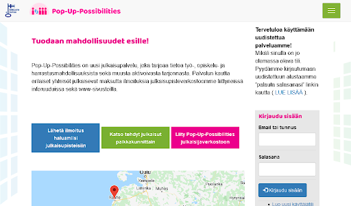 Pop-Up-Possibilities Screen 3