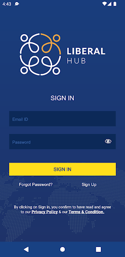 Android application Liberal Hub screenshort