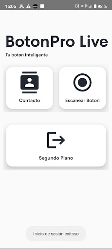 Android application BotonProLive screenshort
