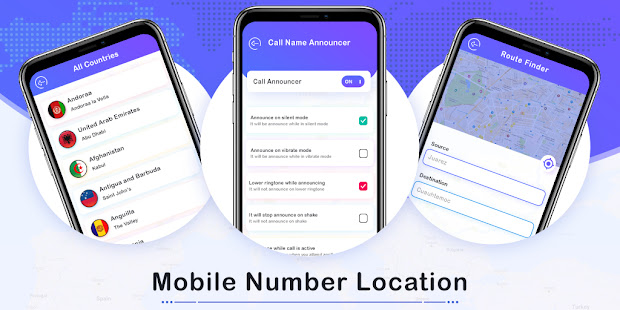 Mobile Number Location Finder - Voice Navigation screenshots 1