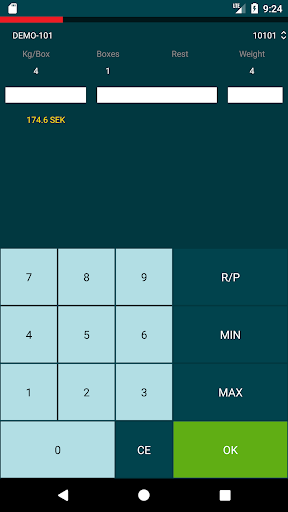 Pefa Auction Clock Screen 2