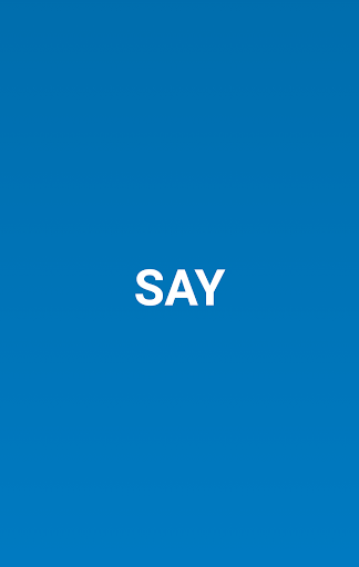 Android application SAY screenshort