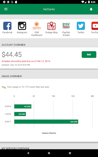 Screenshot of MyOzarks