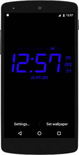 Digital Clock Live Wallpaper Screenshot 2 - AppWisp.com