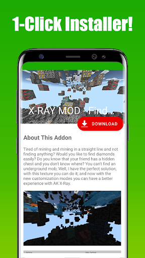 Android application X-RAY MOD - Find Diamonds screenshort