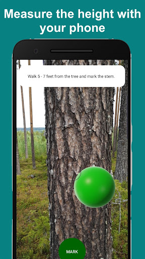 Android application Arboreal Tree Height screenshort