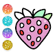 Fruit & vegetables Coloring Book For Kids Glitter دانلود در ویندوز