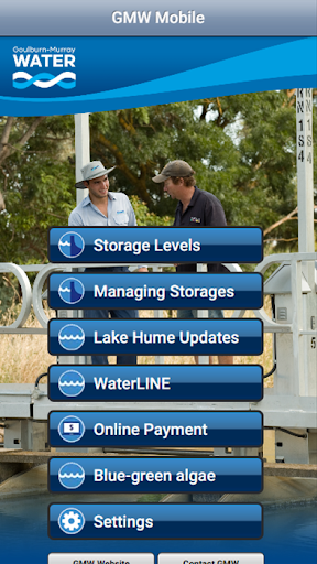 Android application Goulburn Murray Water Mobile screenshort