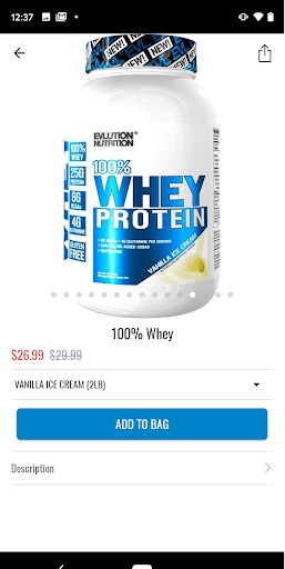 EVLUTION NUTRITION Screen 2