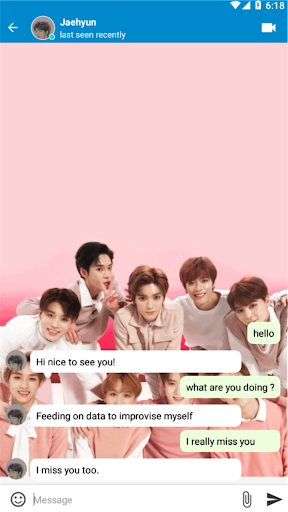 NCT Fake Chat & Video Call Screen 2