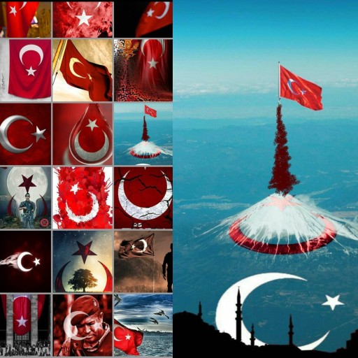 duvar kağıdı türc bayrağı