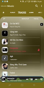 Music player One UI S10 S10+ Tangkapan layar