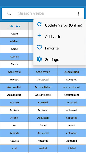 English Verb forms Screen 2