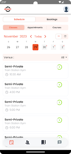 Android application Reset Fitness screenshort